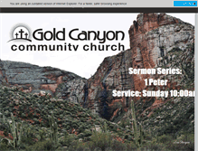 Tablet Screenshot of goldcanyon.org